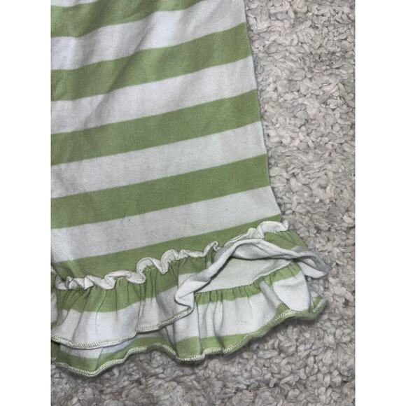 Adorable Essentials Girls Sz. 2T Green Striped Ruffle Knit Shorts. Cute - Picture 6 of 6